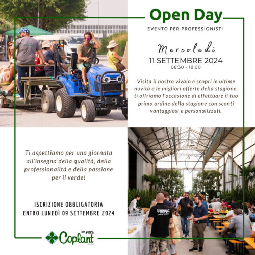 Vi invitiamo a partecipare al nostro Open Day!